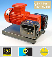 Product Image  - 521FD Fixed Speed, 521VD Variable Speed, or <br>521PD Pneumatic Speed 30-60 psi Duplex Pumps <br>with 520REMC Loadsure® element pumphead