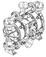 Product Image - S1F Design Level 3 Containment Duty Non-Metallic Ball Valve Pump