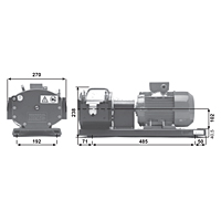 WMB 700 Industrial Pump R Dimensions